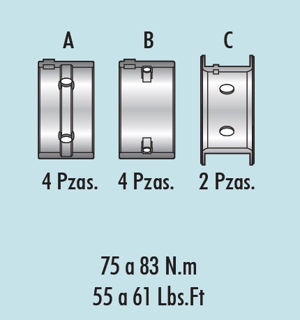 COJINETES DE BANCADA MORESA